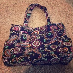 Vera Bradley Pleated Tote Bandana Swirl